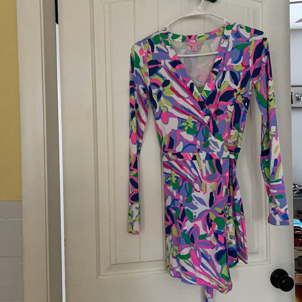 Lilly Pulitzer long sleeve romper.